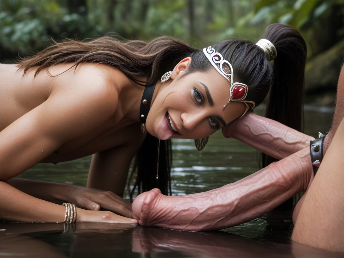 Choker, Laughing, Diadem AI Gay Porn