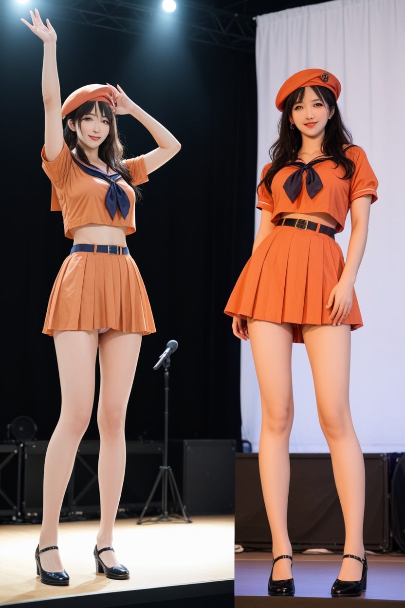 満員のファン, Standing, Extra Digit Asian AI Porn