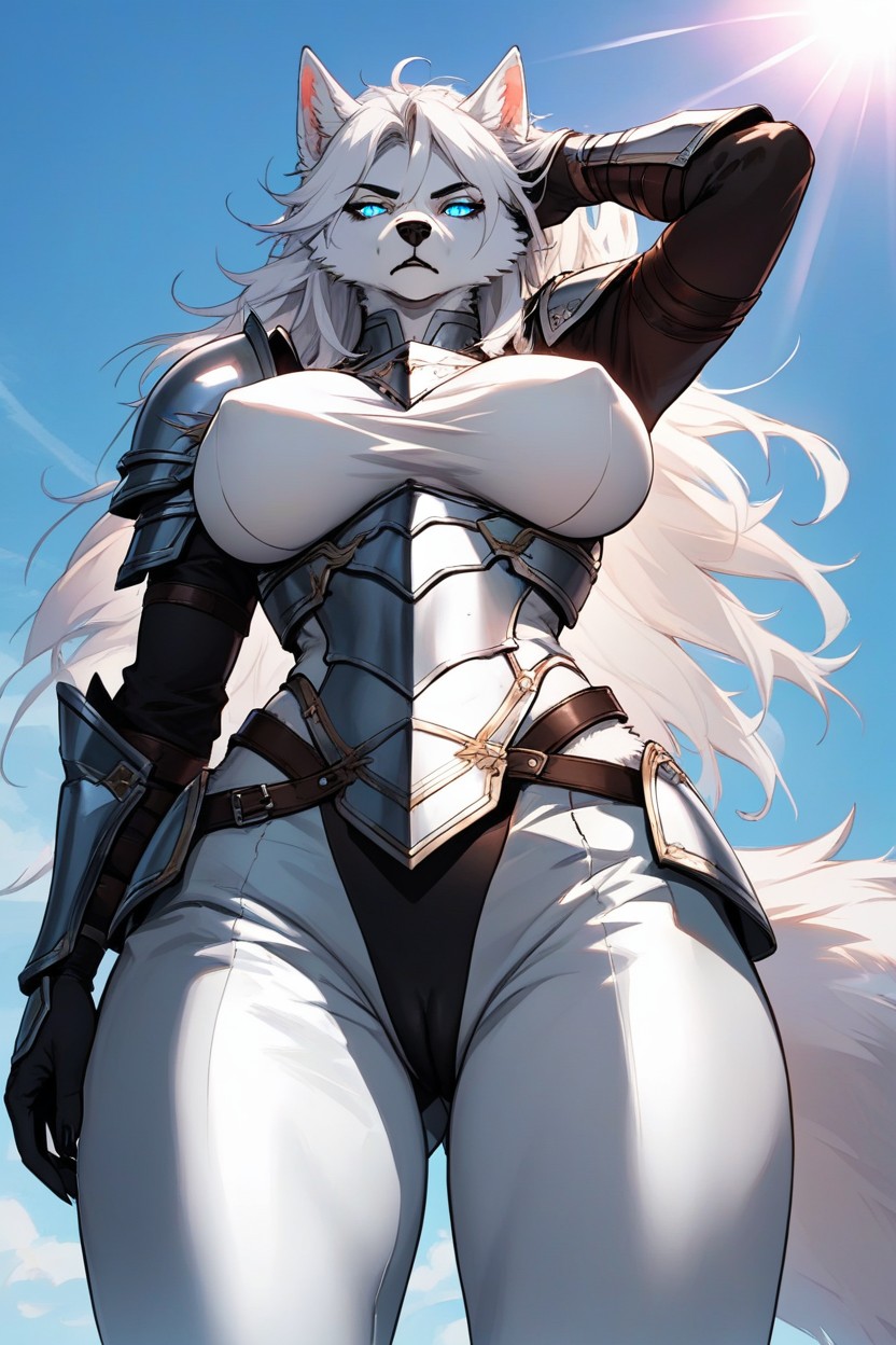 High Resolution, Tired Face, Thick Thighs Furry AI Porn