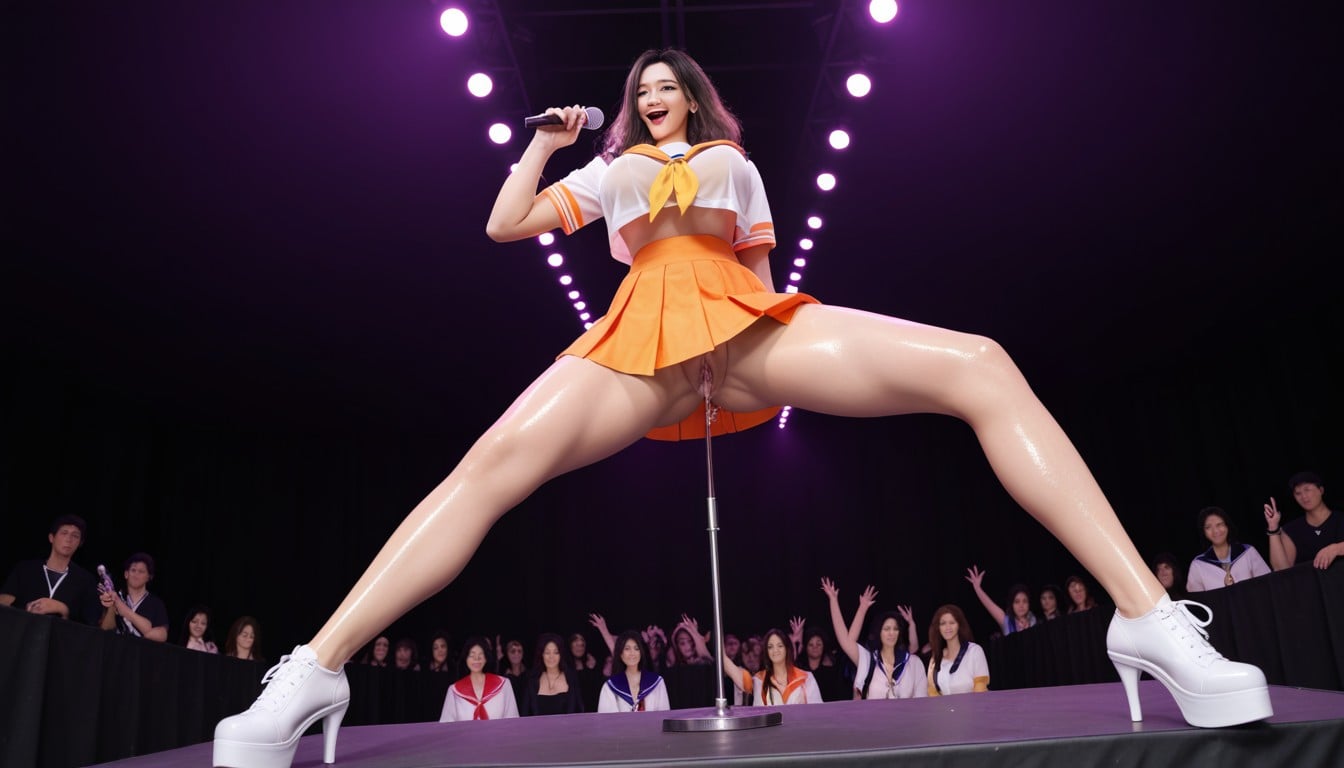Tightened Hip, Wind In Hair, Slicked Asian AI Porn