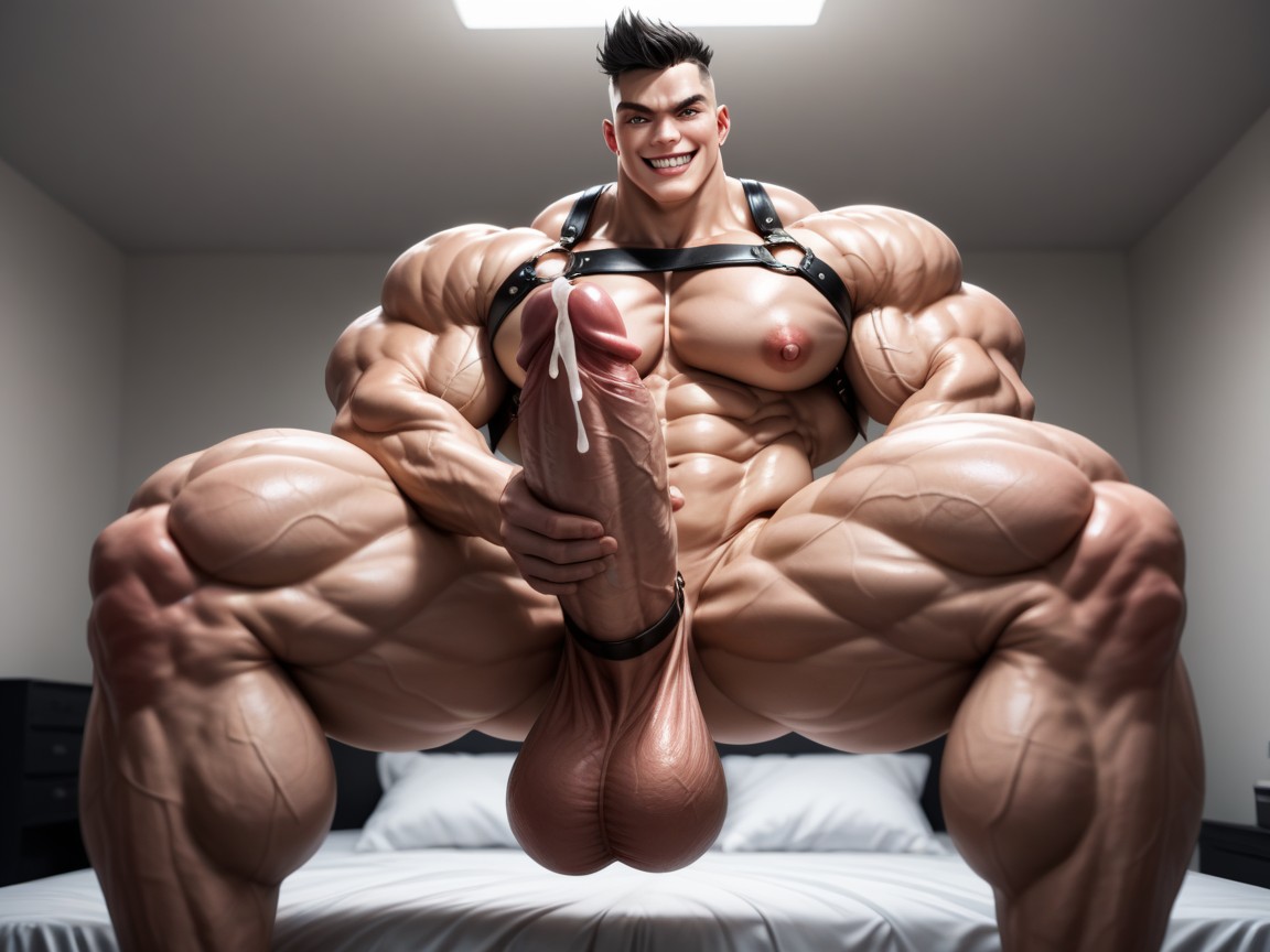 Volumetric, Thick Thighs, Huge Penis AI Gay Porn