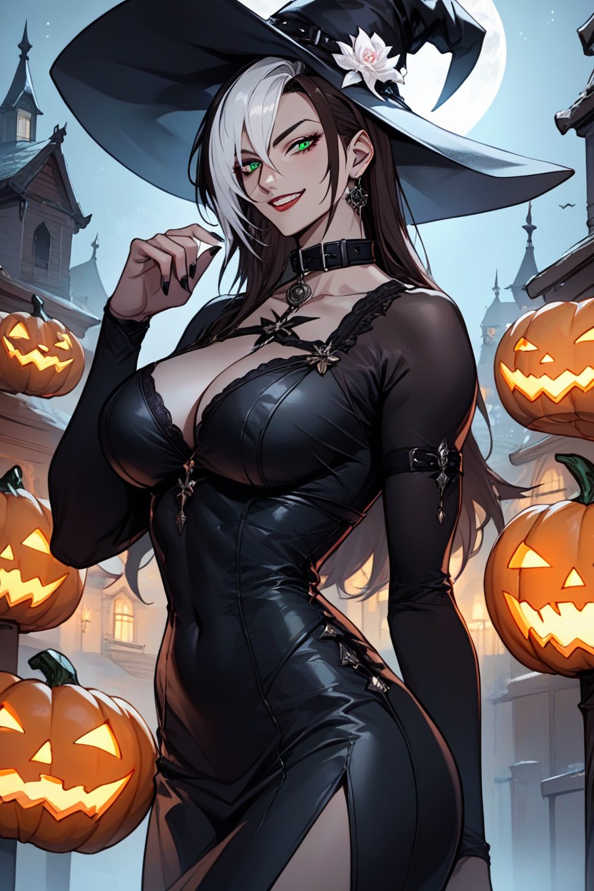 Big Hips, Green Eyes, Standing Modeling Hentai AI Porn