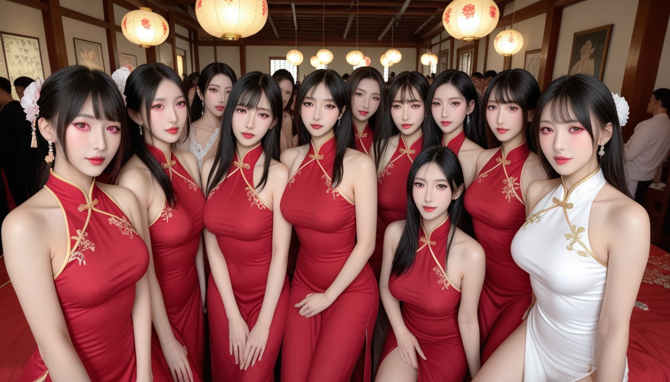 No One Men, Too Many, Tongue Out Asian AI Porn