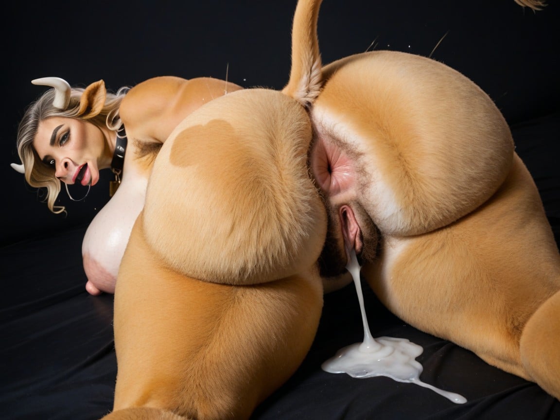 Thick Fur, Hyper Thick Thighs, Plump Red Lips AI Porn