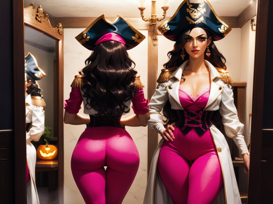 Thick Thighs, Changing Room Background, Latina Hentai AI Porn