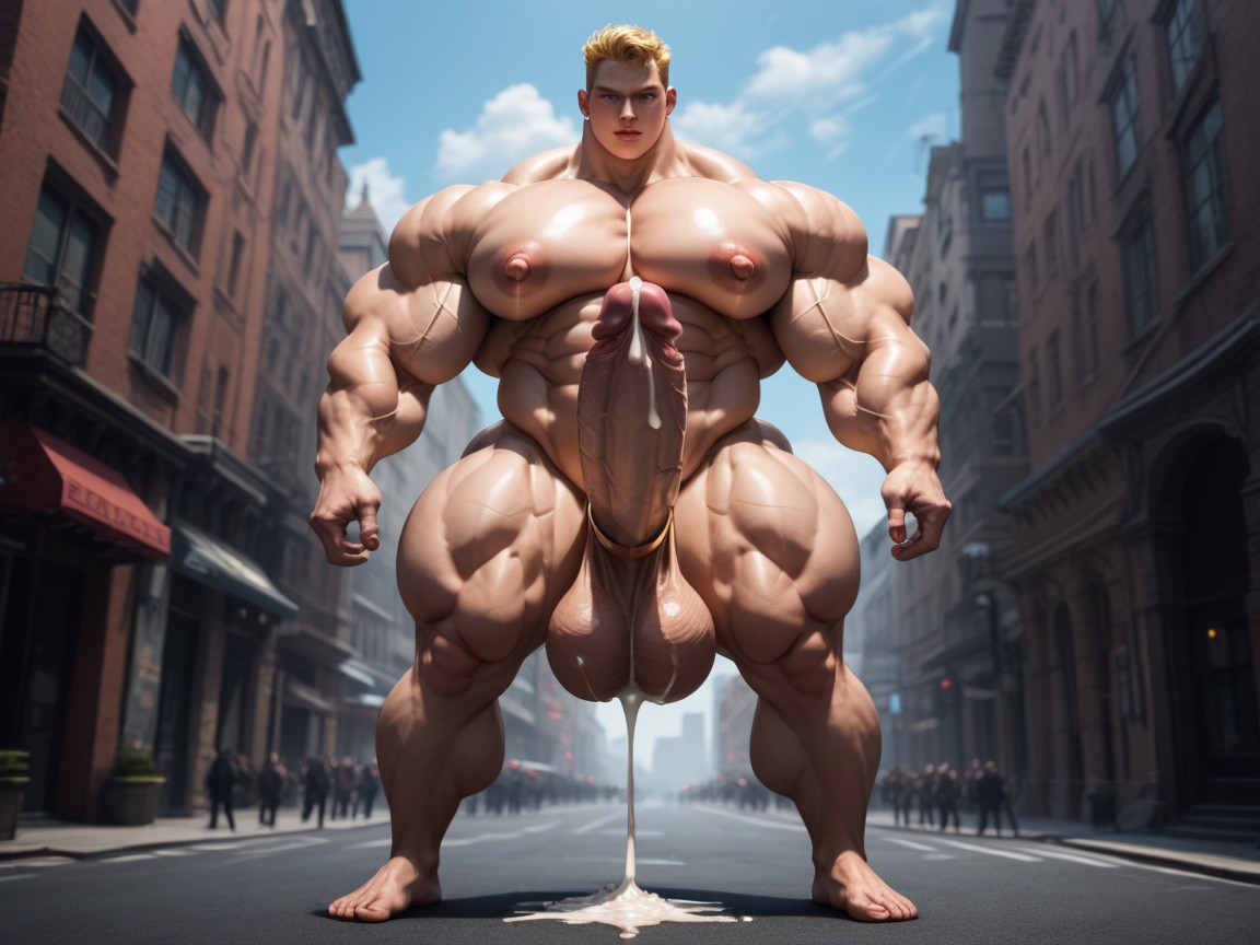 Giant, Cumshot, Gigantic AI Gay Porn