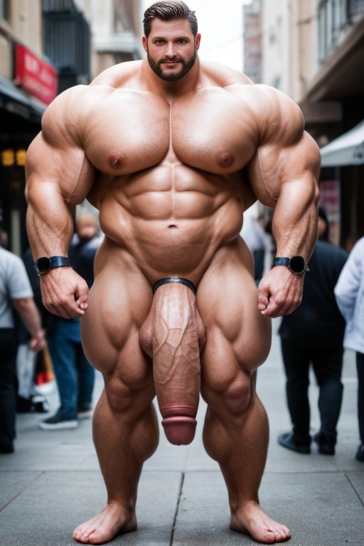 Huge Chin, Fantasy Bodybuilder, 1 Person AI Gay Porn