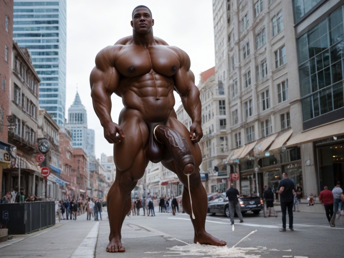 Fantasy Bodybuilder, Huge Penis, Africana Porno gay IA