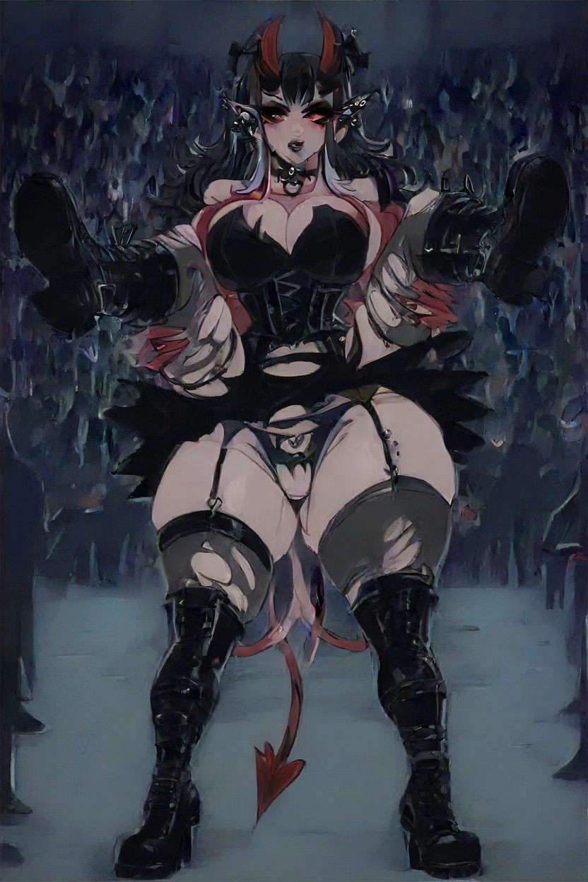 Choker, Cute, Goth Hentai AI Porn