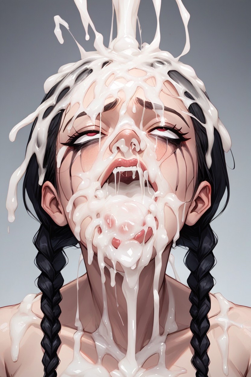 Explosive Cum On Mouth, Cum Everywhere, Body Drenched In Cum AI 포르노