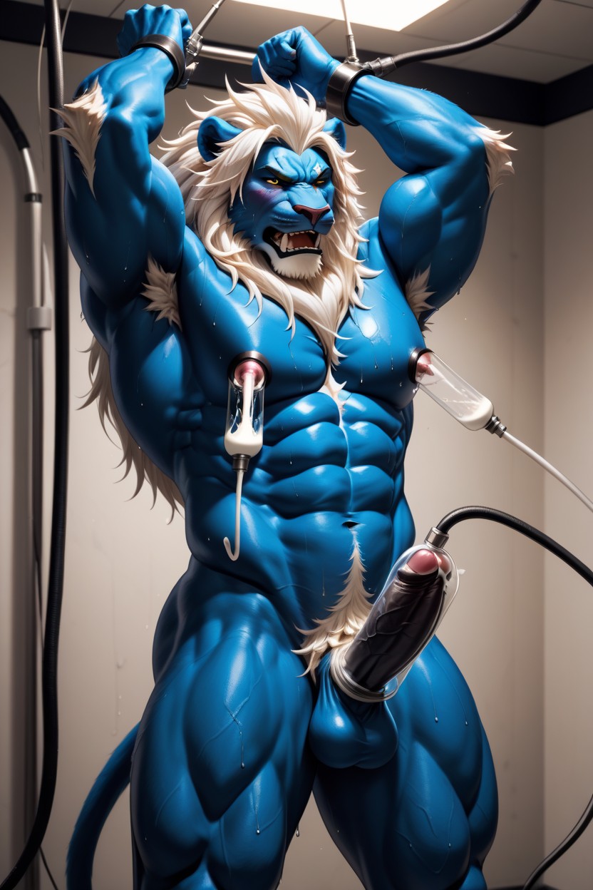 Standing, Anthro, Arms Up AI Gay Porn