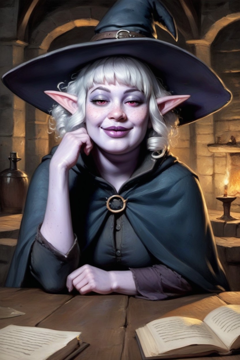 Large Eyes, Button Nose, 塗油的皮膚 AI黃片