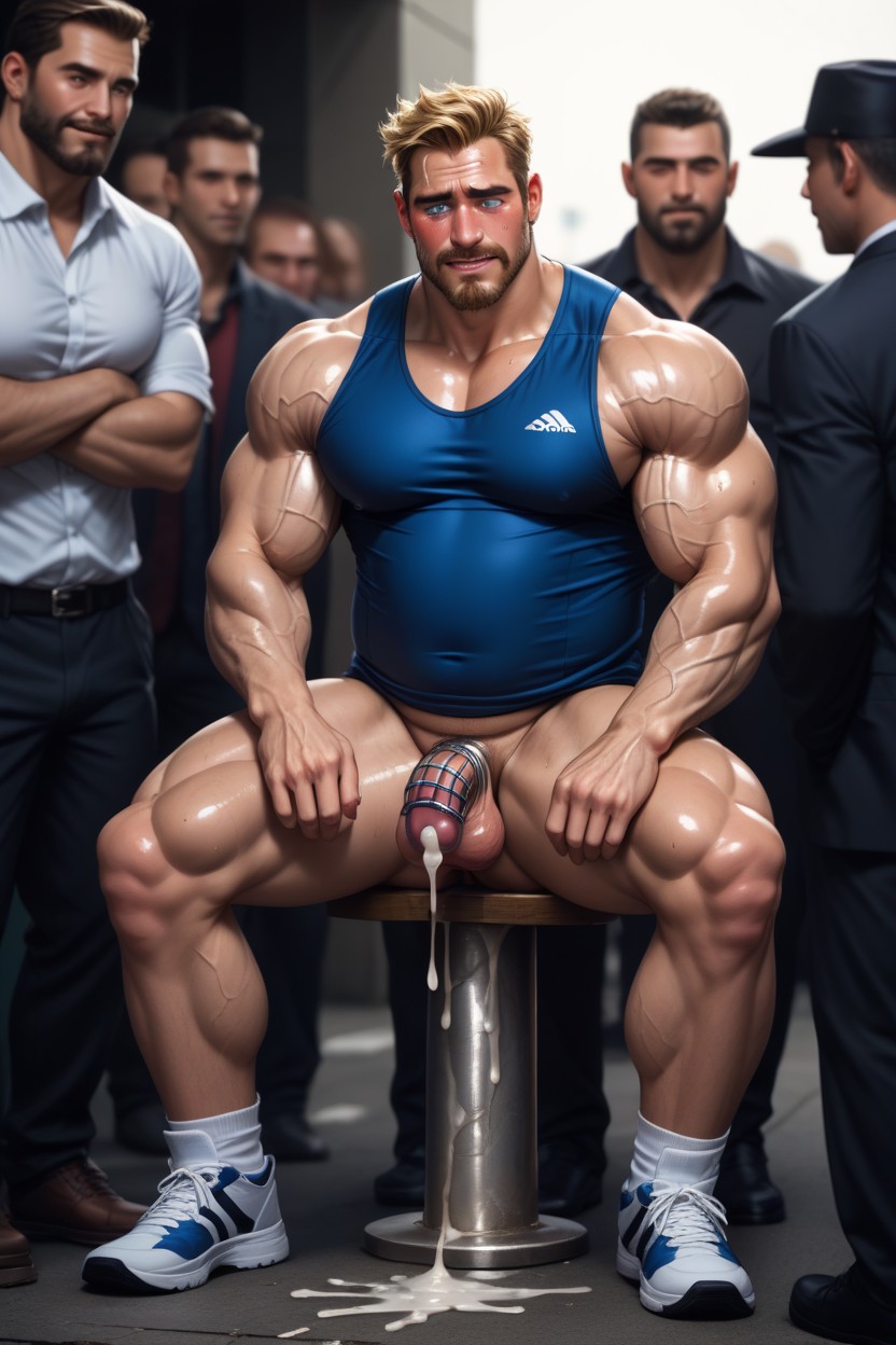 Full Body, Sweaty, Beard AI Gay Porn