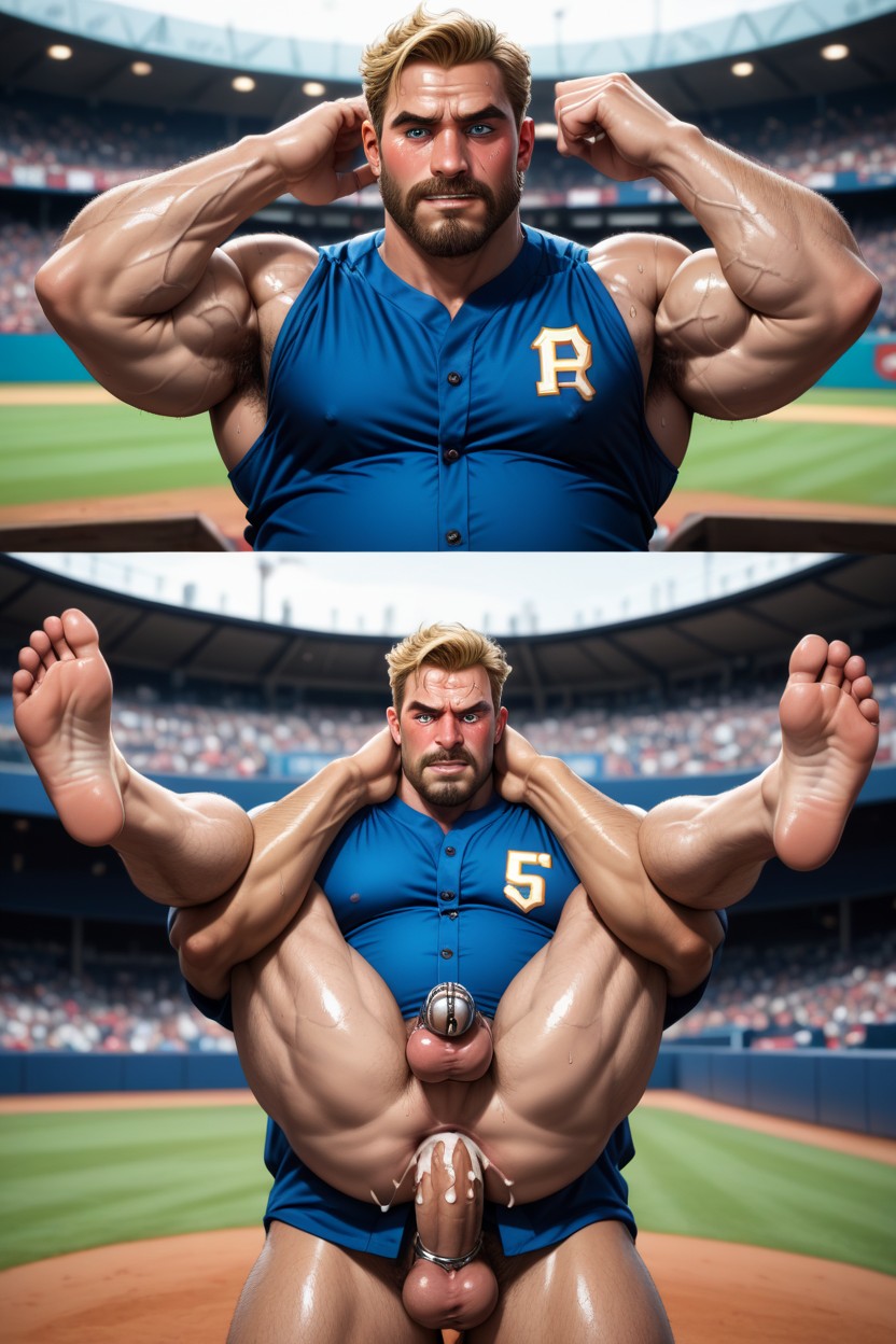 Angry, Barefoot, Blue Eyes AI Gay Porn