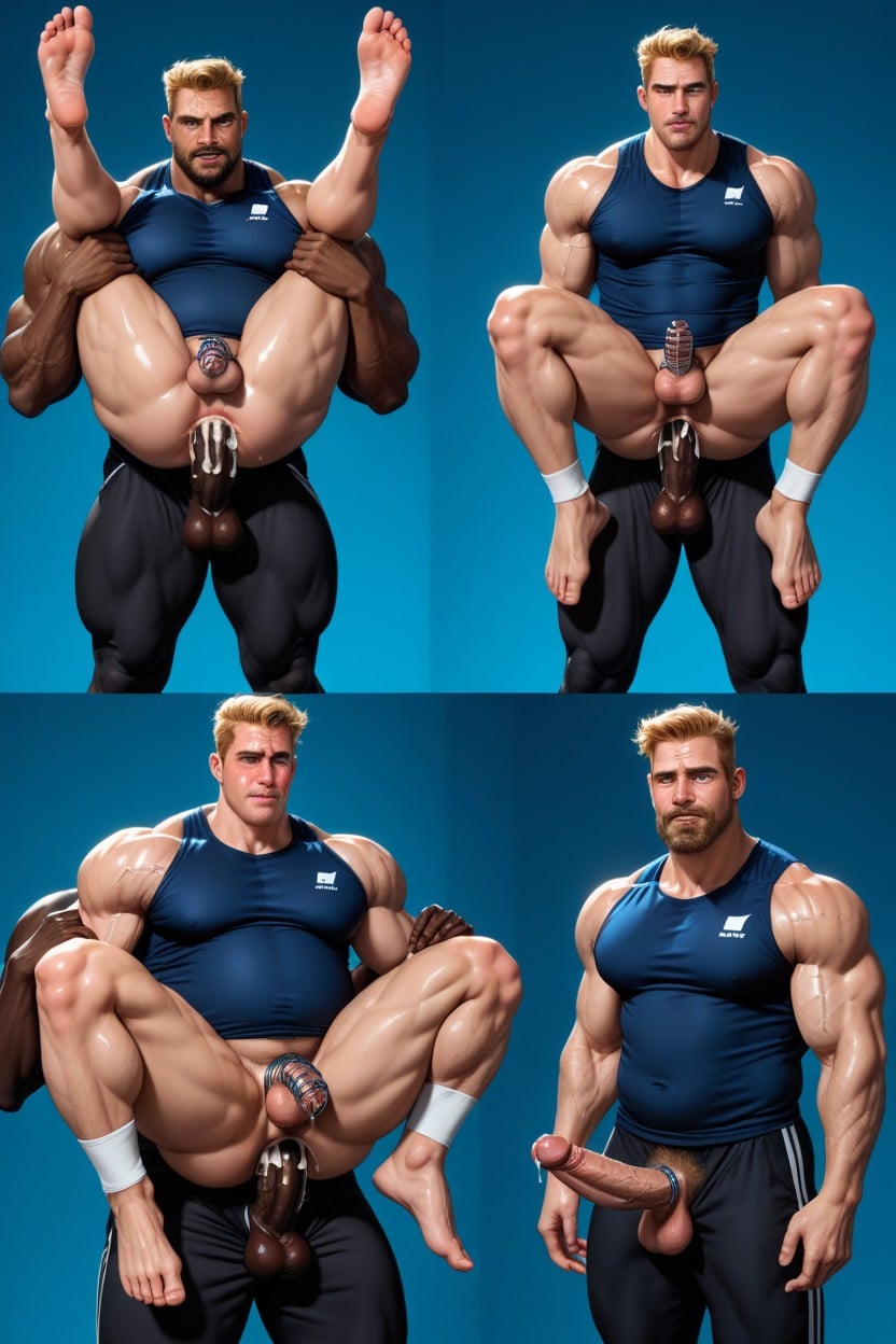 Full Body, Thick Thighs, Beard AI Gay Porn