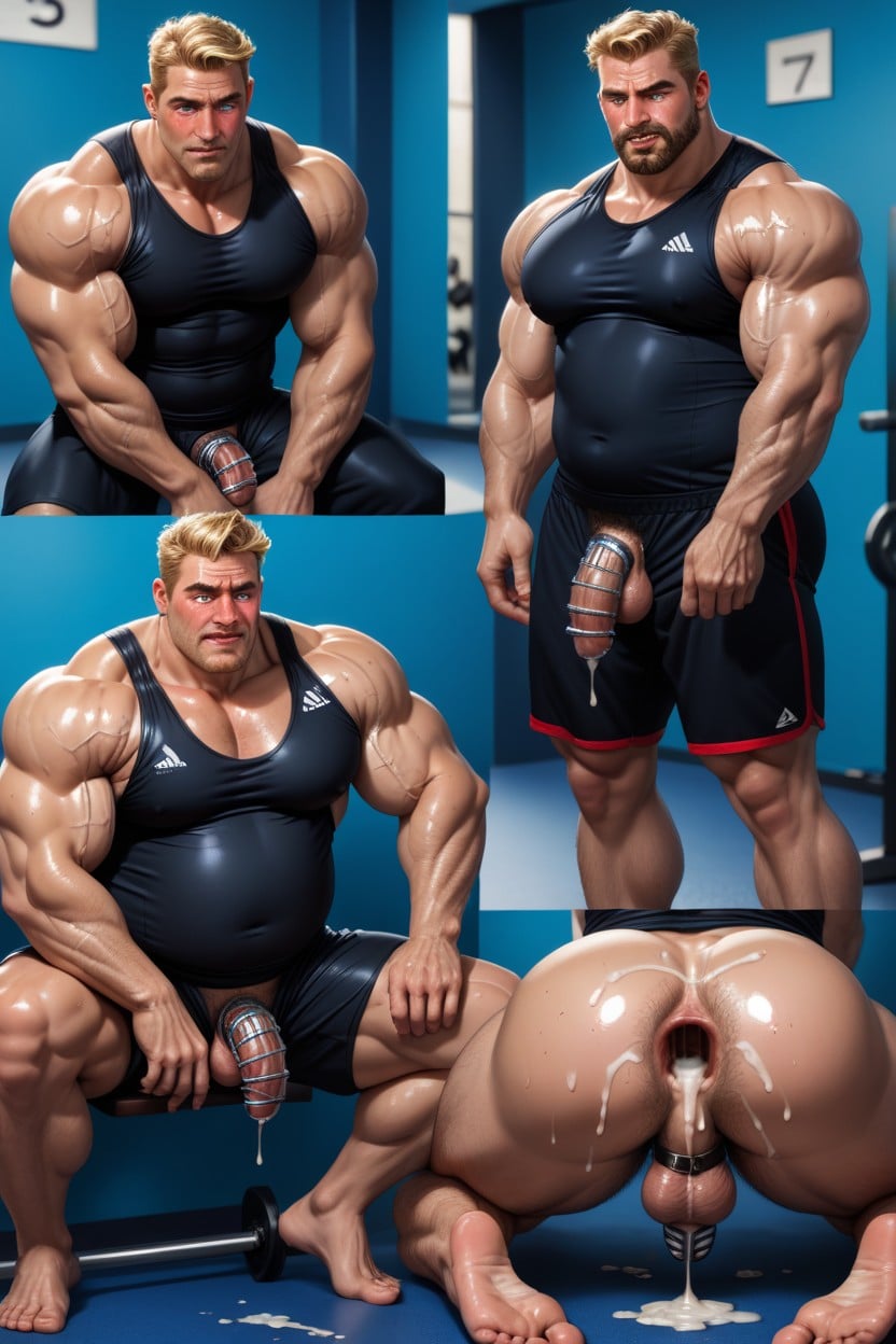 Beard, Hairy, Sleeveless Vest AI Gay Porn