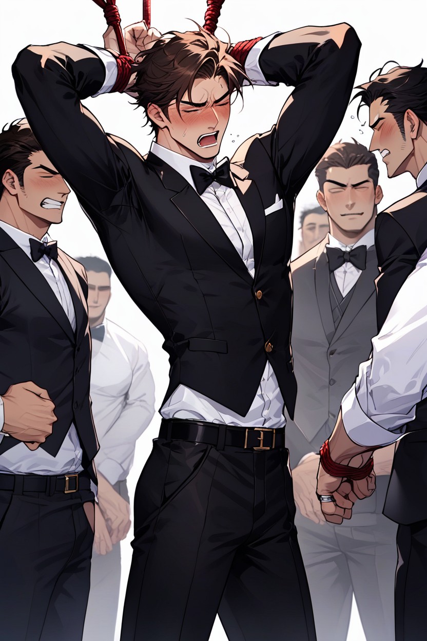 Tuxedo, Beautiful, White AI Gay Porn