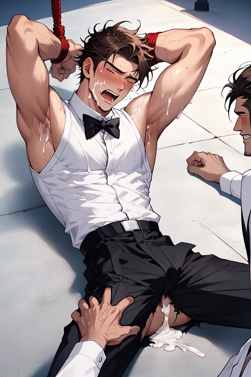 Crying, Short Length, Yaoi AI Gay Porn