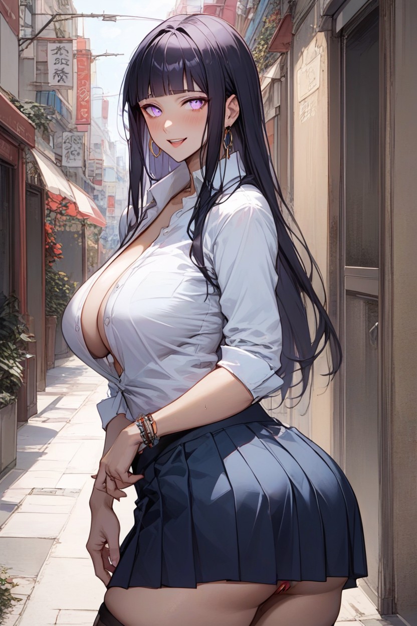 First Time Working Prostitute, Thick Thighs, Colorful High Socks AI Porn