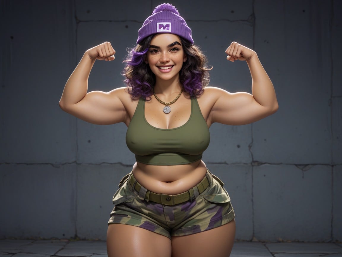 Round Face, Soldier, Wide Rounded Waist AI Porn