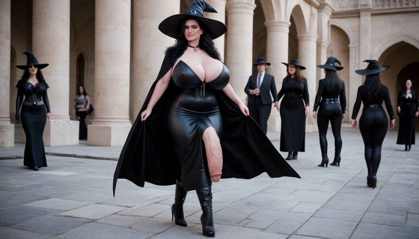 Walking, Futanari, Gigantic Shemale AI Porn