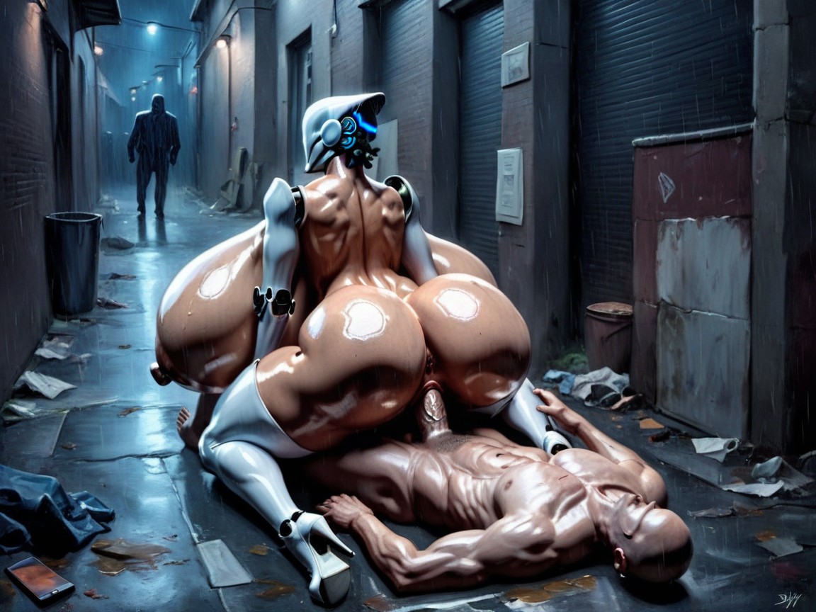 Thicc, Naked, Dimly Lit AI Porn