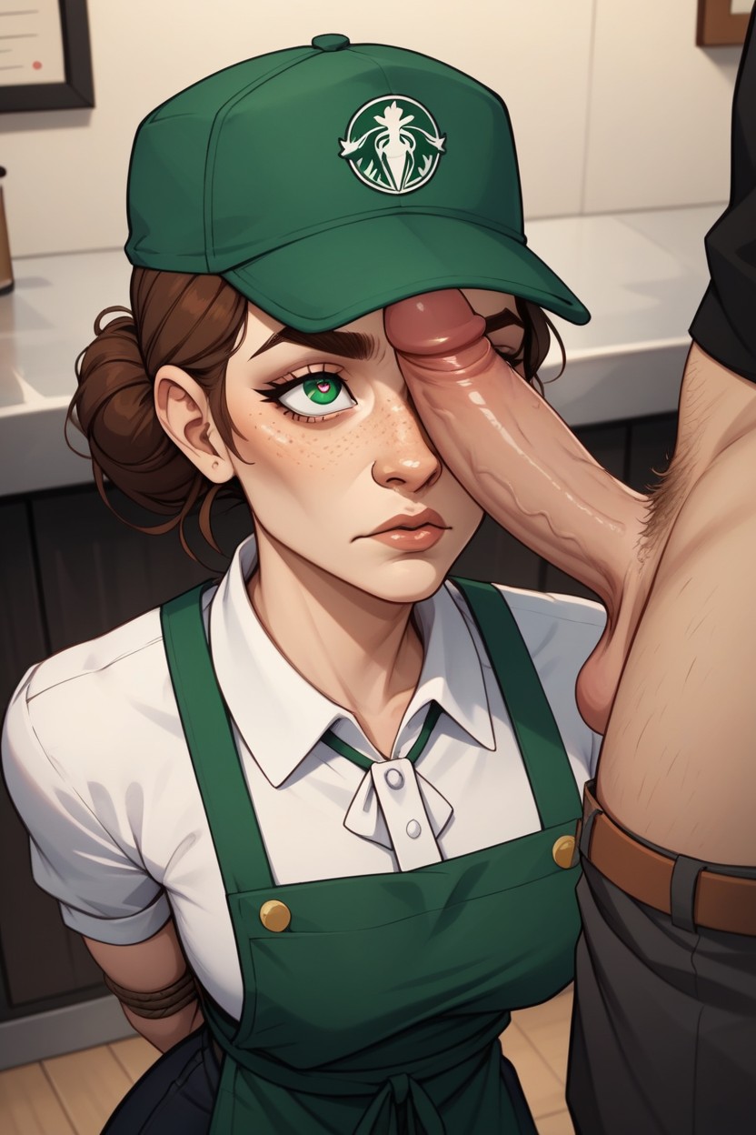 Eyes Wide Open, Barista, Coffee Shop AI Porn