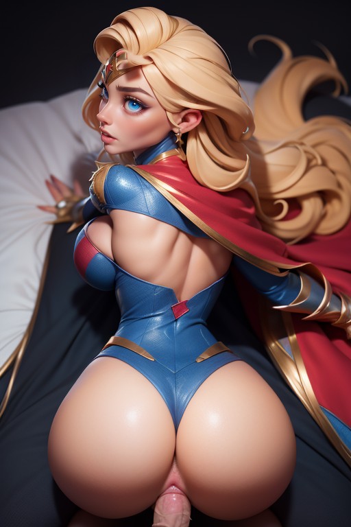 2 People, Large Breast, Superhero AI Porn
