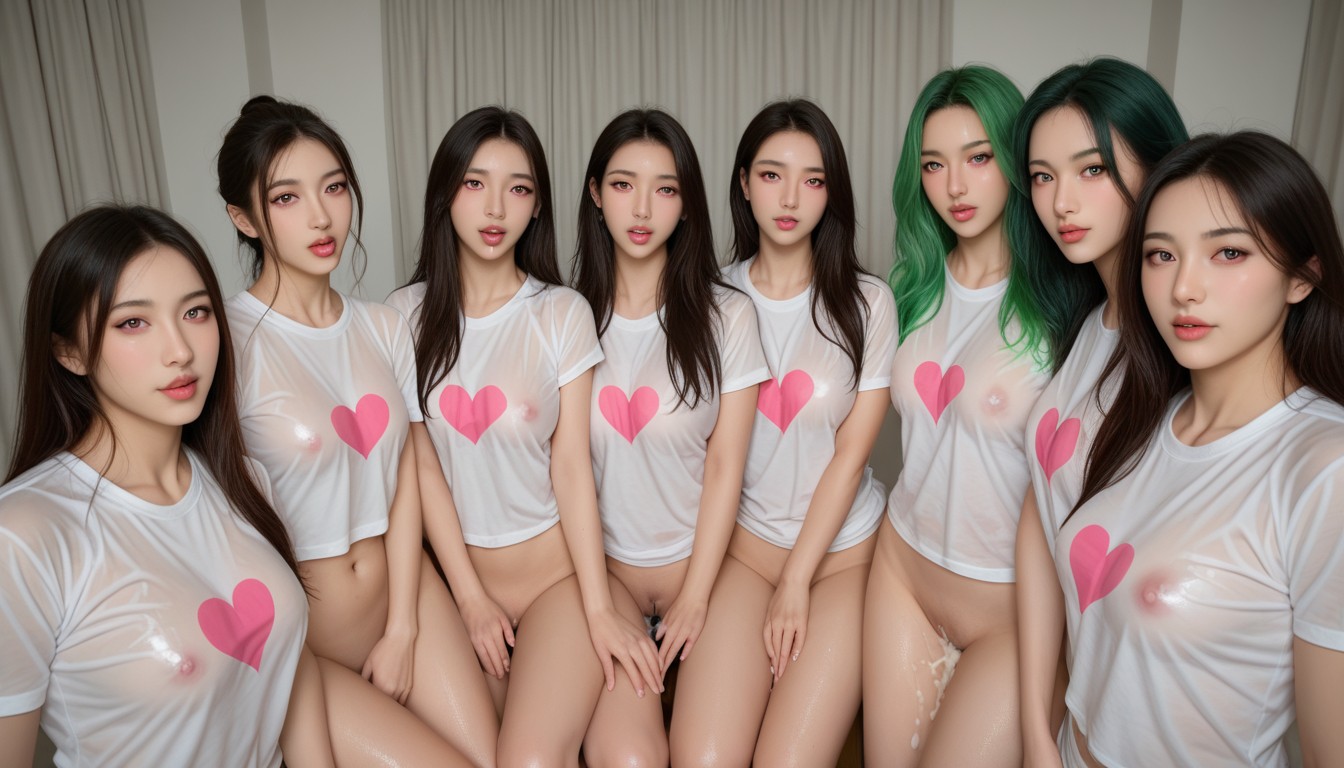 Creampie, Wet T-shirt, Wet Clothes Asian AI Porn