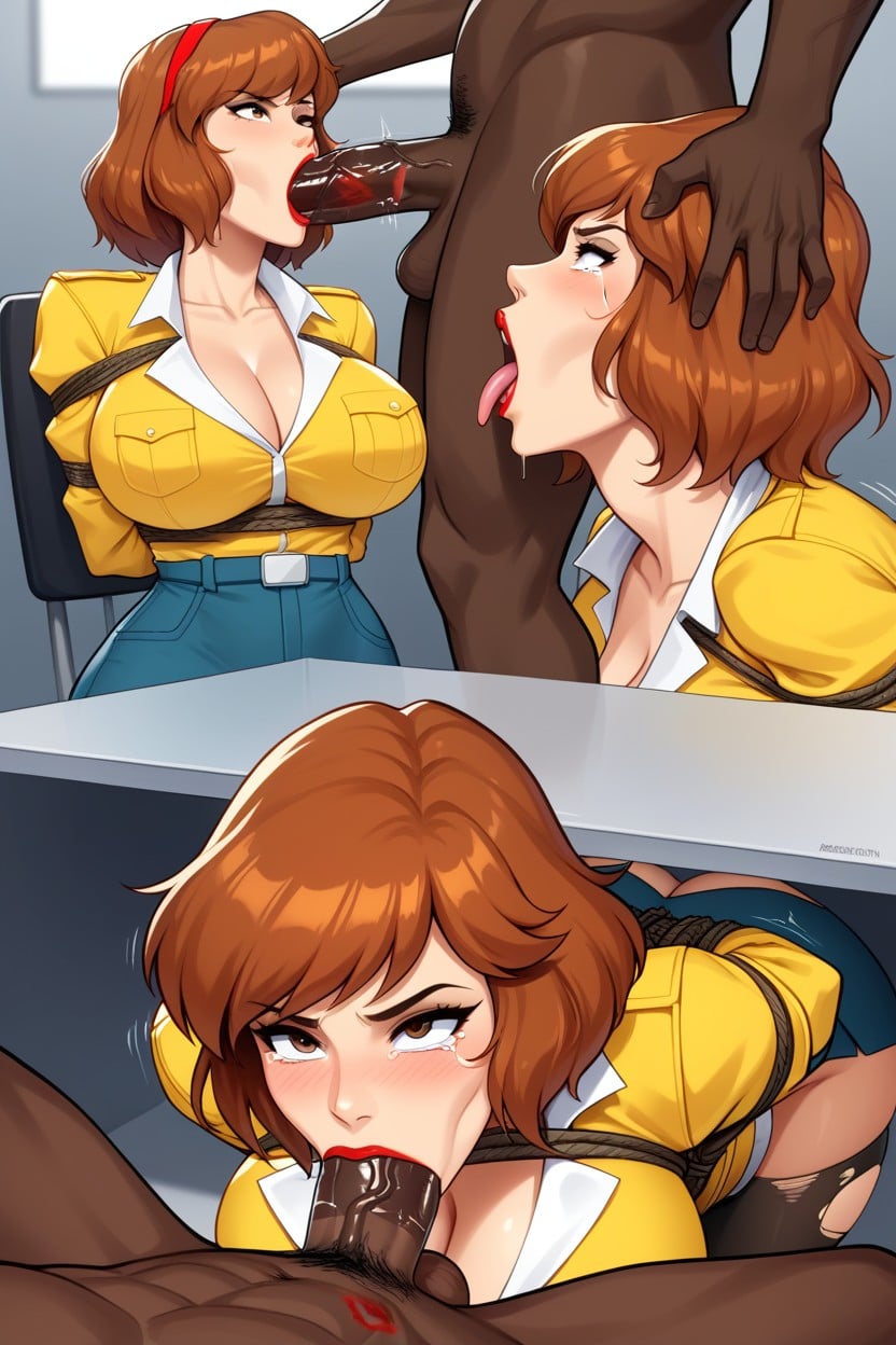 Interracial, Motion Lines, School Hentai AI Porn