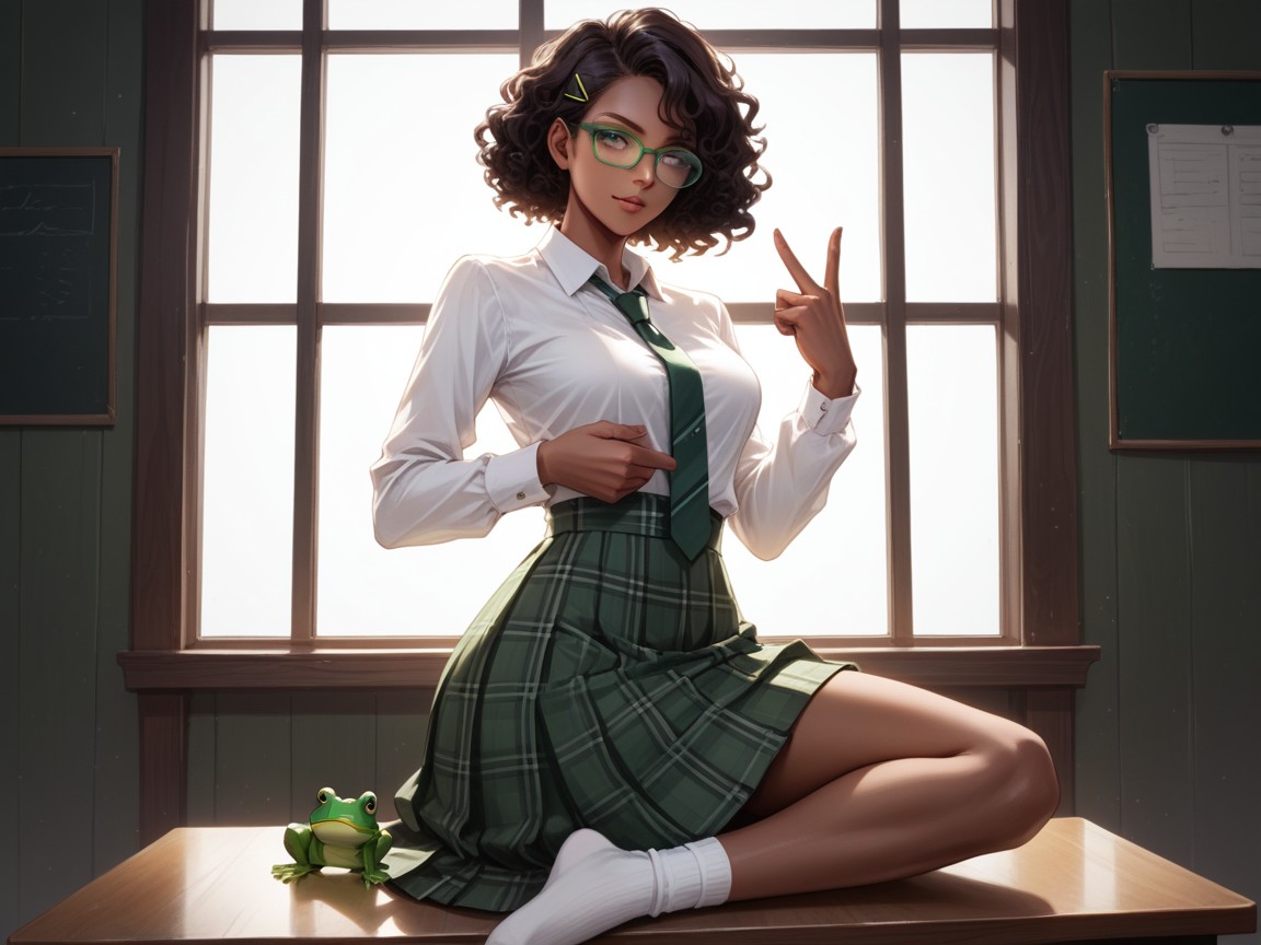 Torso, Protruding Eyes, Classroom Hentai AI Porn