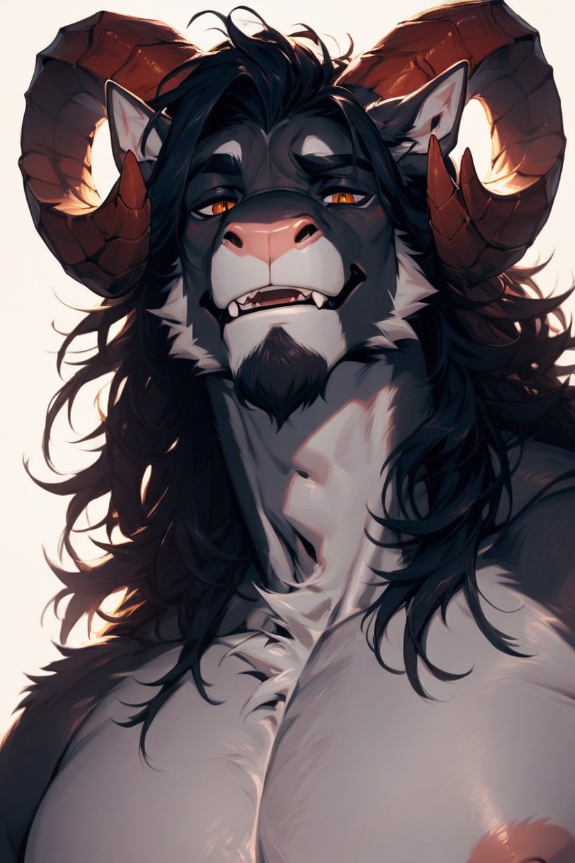 Bathroom, Ram, Buff Furry AI Porn