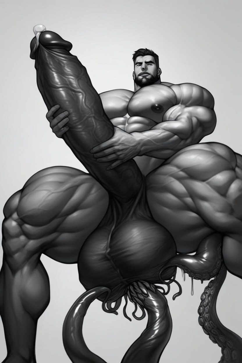 Black Nipples, Hyper Penis, Tentacle Urethra AI Gay Porn