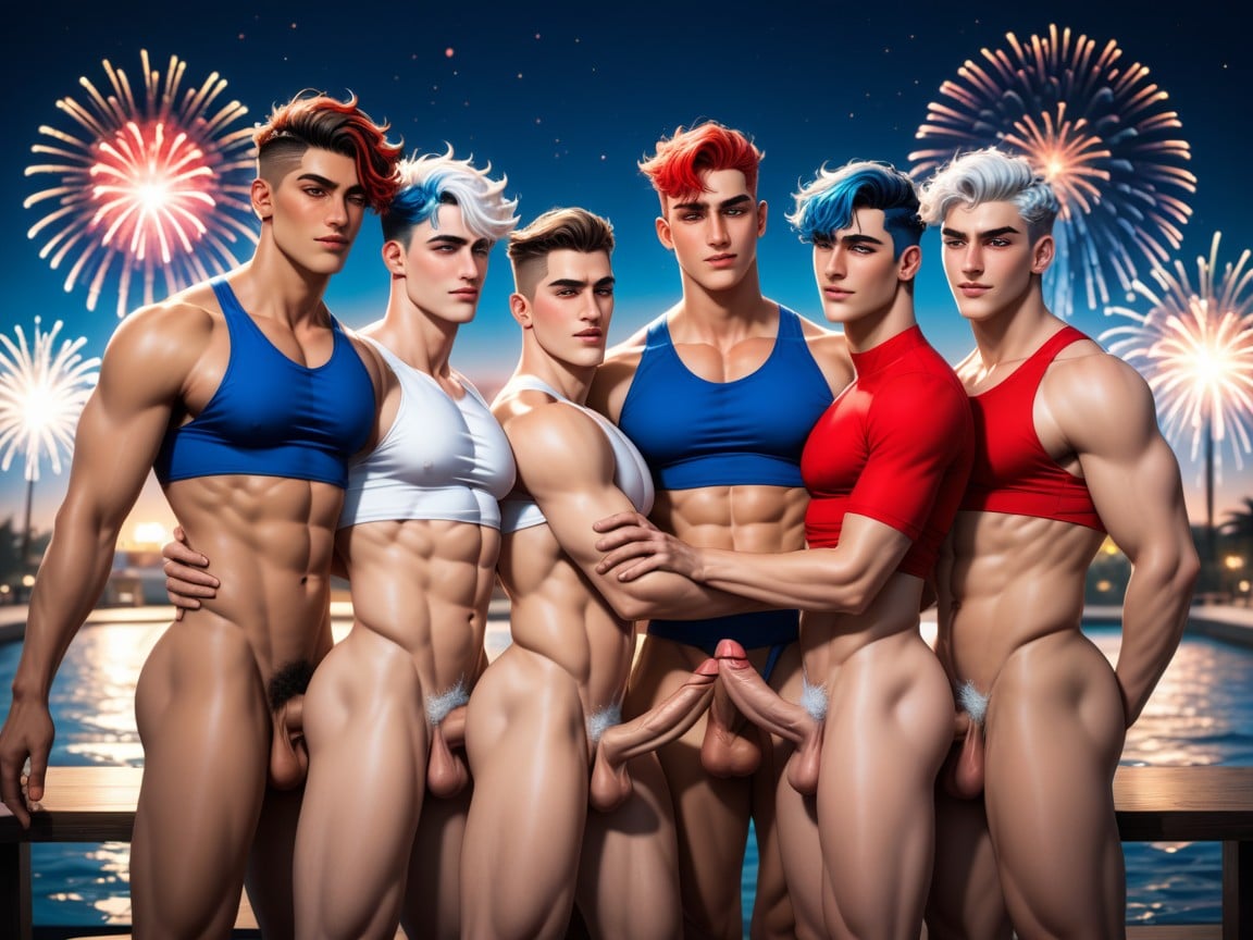 Nude, Guys, Huge Balls AI Gay Porn
