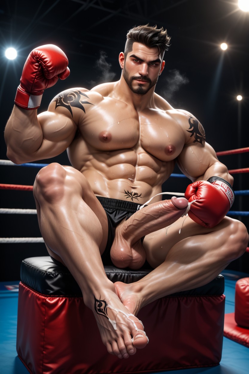 Thick Thighs, Beard, Black Hair Porno gay IA