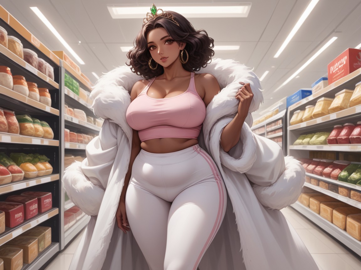 Heiress, Squared Midriff, Rectangle Body Shape Hentai AI Porn