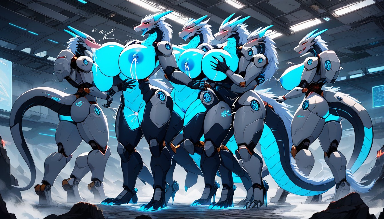 Mech Dragon, Robot Dragon, Large Ass Furry AI Porn
