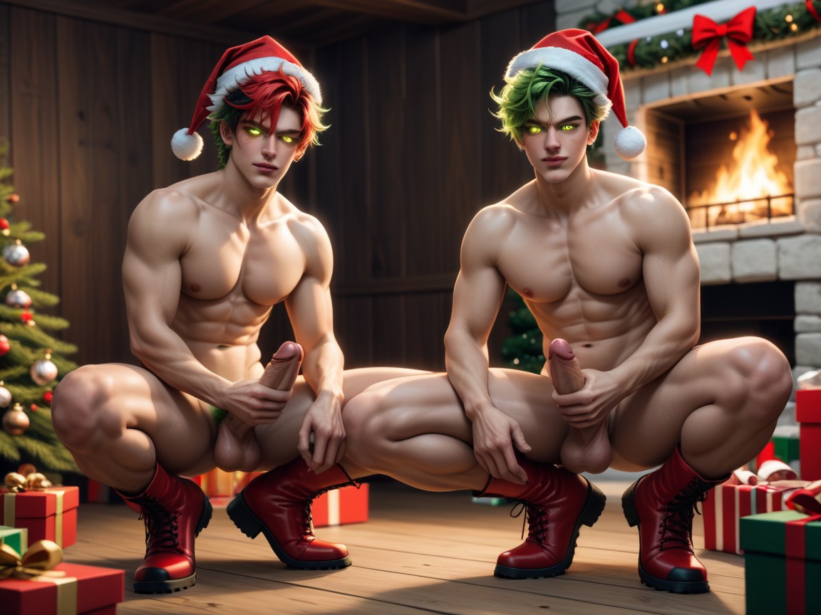 Full Body, Decorations, Naughty AI Gay Porn