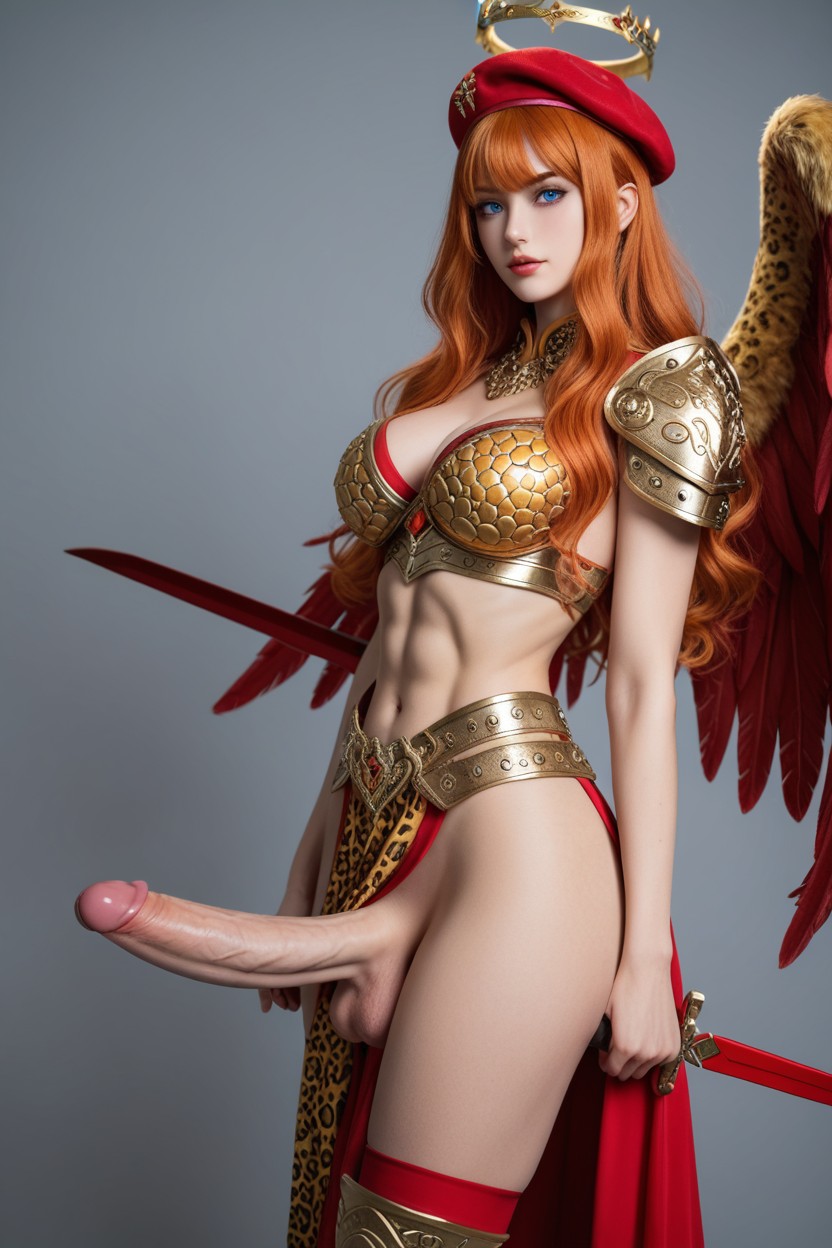 Golden Armor, Idol Face, Shemale Asian AI Porn