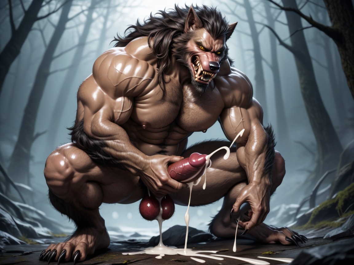 Veiny, Hairy Scrotum, Cumshot AI Gay Porn
