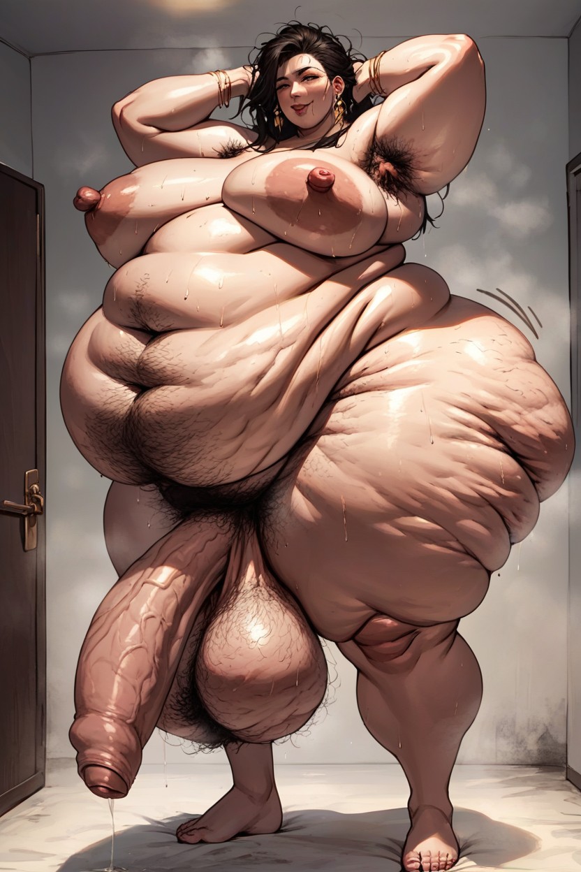 Body Odor, Cellulite, Gigantic Balls Hentai AI Porn