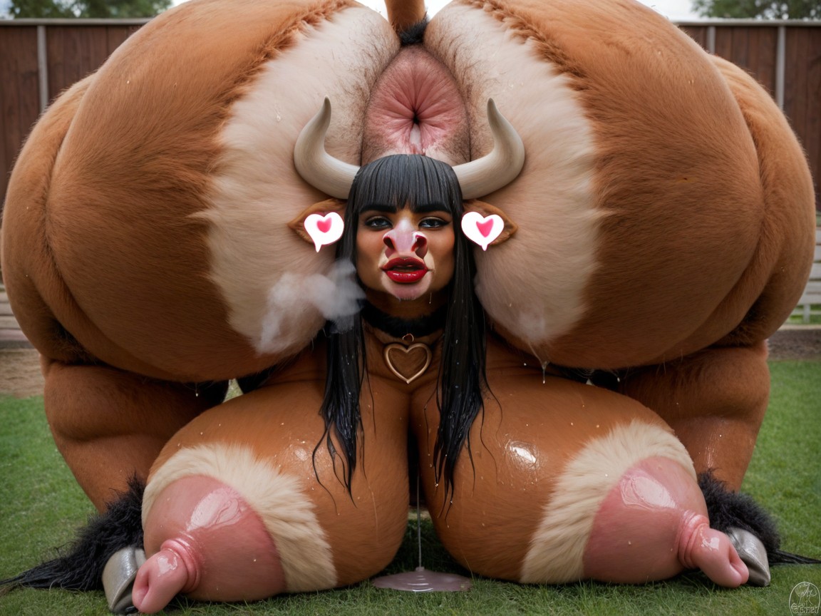 Thick Fur, Sweating, Pink Pussy AI Porn