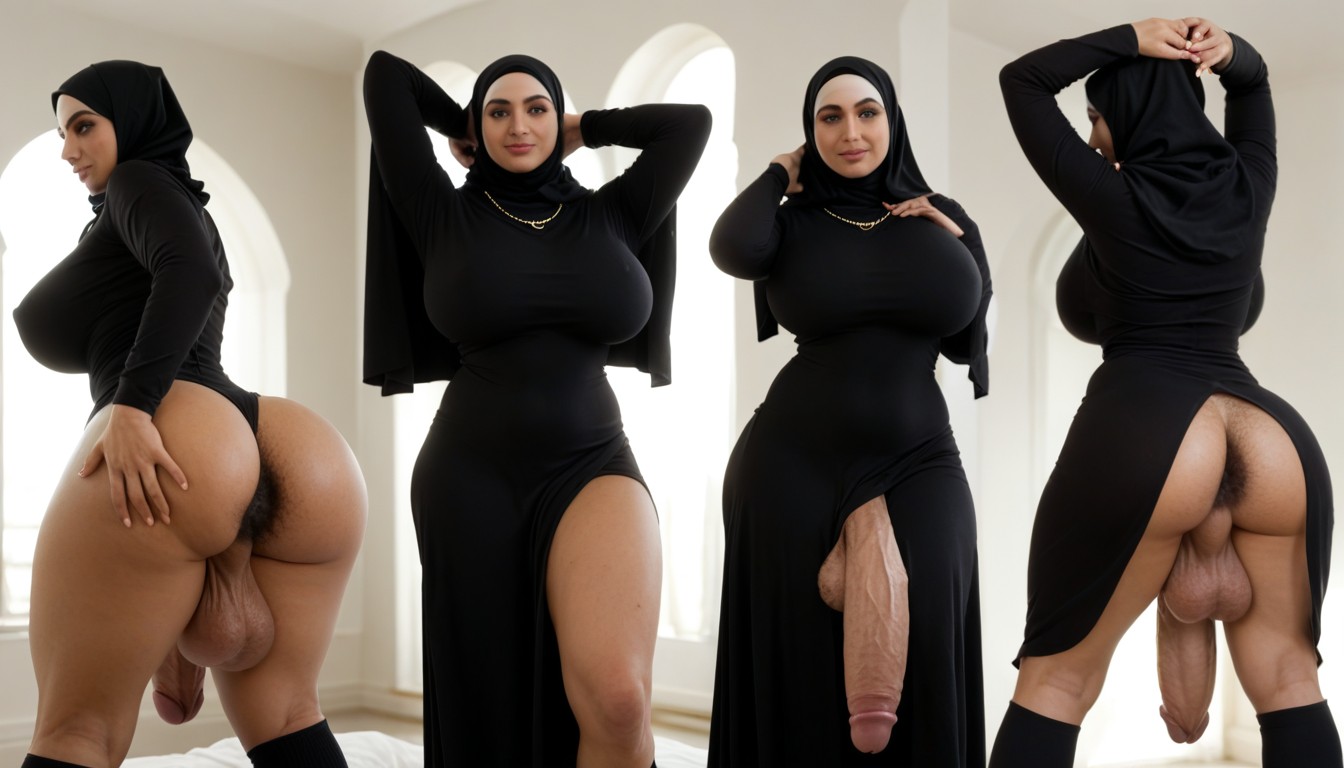 Golden Ratio, Black Sweater, Hairy Legs Shemale AI Porn
