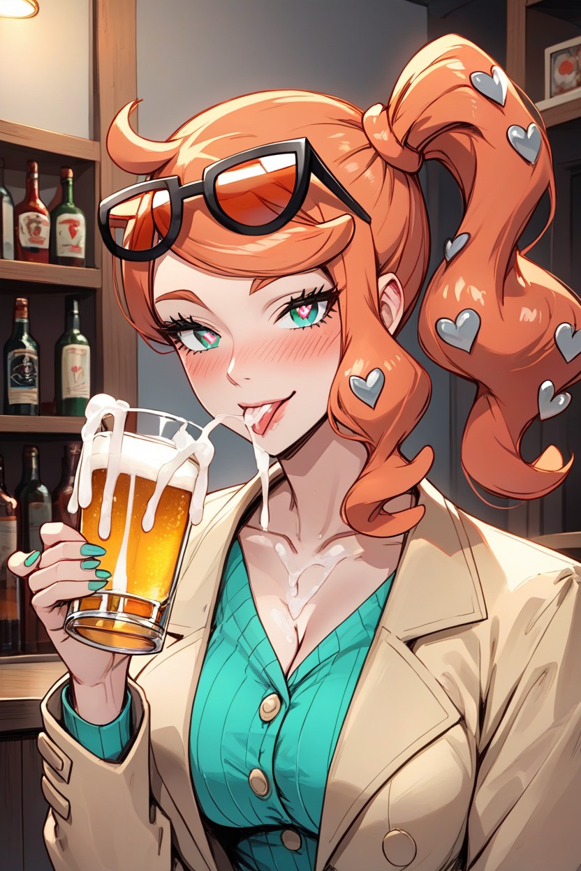Shirt, Drink Cum, Cum Out Of Mouth Hentai AI Porn