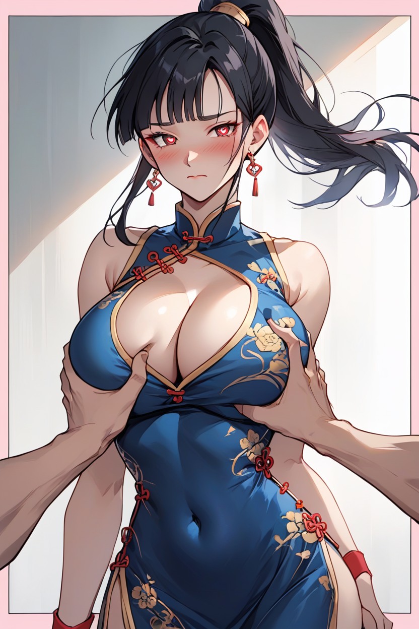 Breasts, Pink Border, Breasts Hentai AI Porn