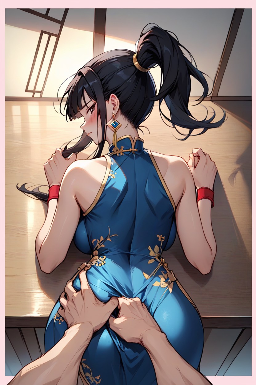 Eyelashes, Large Breast, Floating Hair Hentai AI Porn