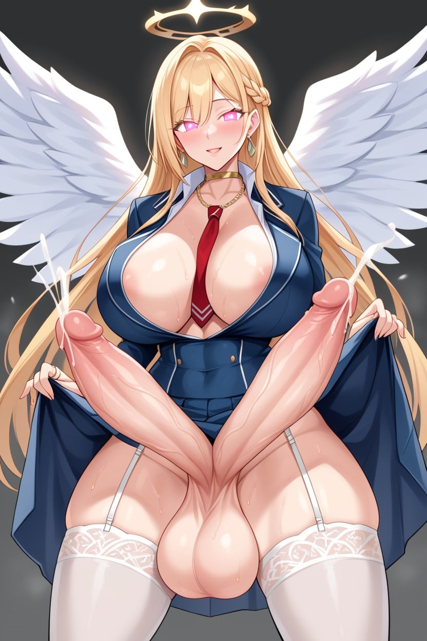 Gigantic, Big Breasts, Long Hair Shemale AI Porn