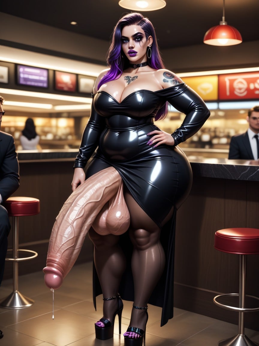 Fancy Restaurant, Evening, 1 Person AI Gay Porn