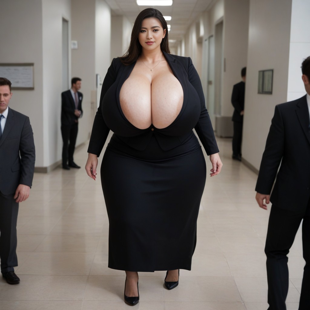 No Nude, Extreme Hyper Breasts, 1 Person AI Porn
