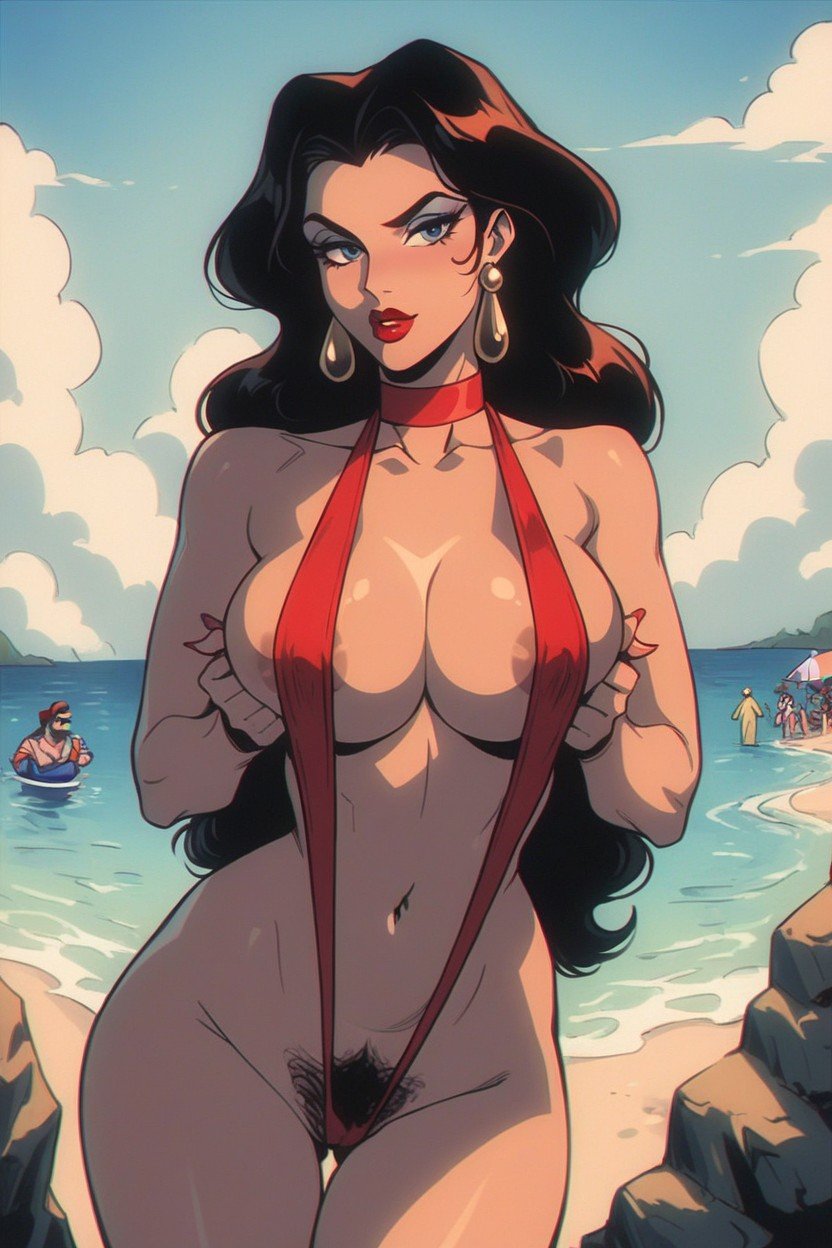 Pauline From Super Mario Odyssey, Стоя, Большая Грудь ИИ гей порно
